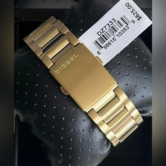 💰SOLD - DZ7333 - Diesel Men’s Mr. Daddy 2.0 Gold-Tone Chronograph Watch - Picture 6 of 13